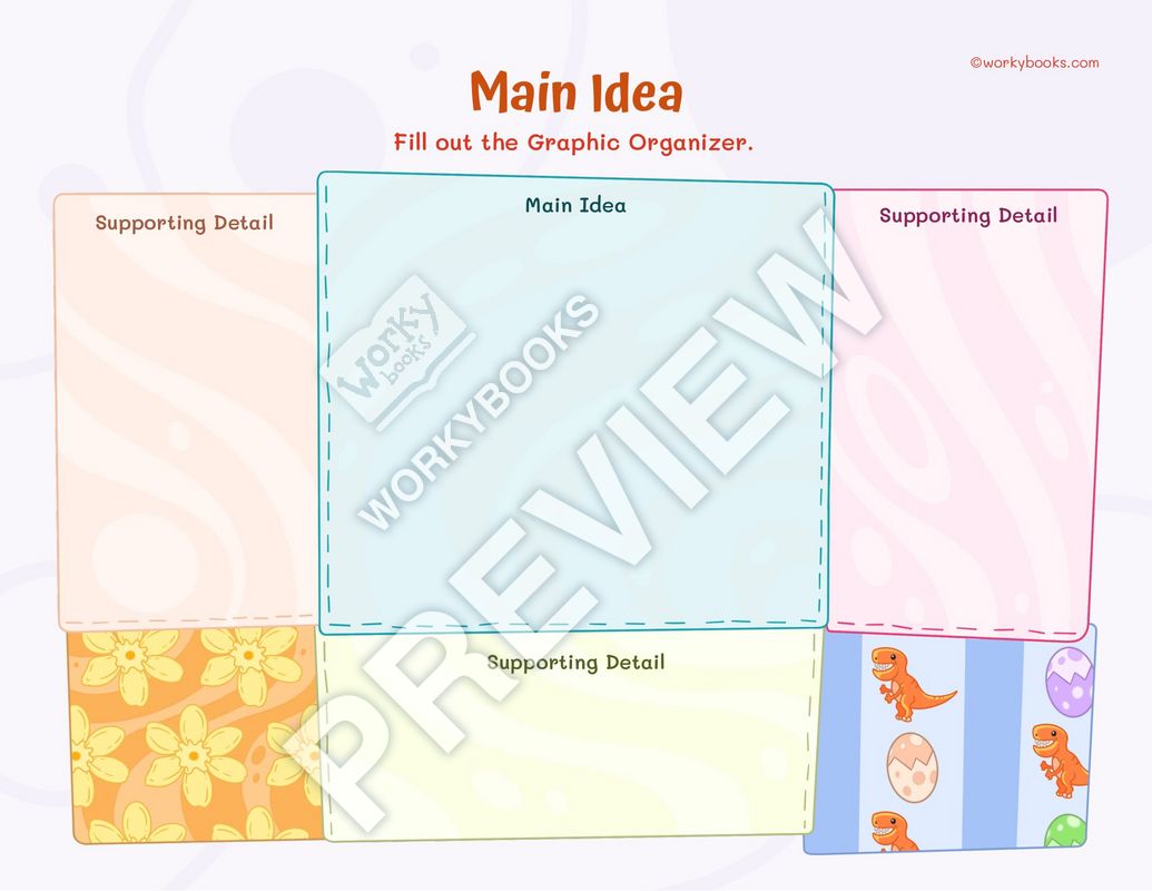 Main Idea Graphic Organizer Printable