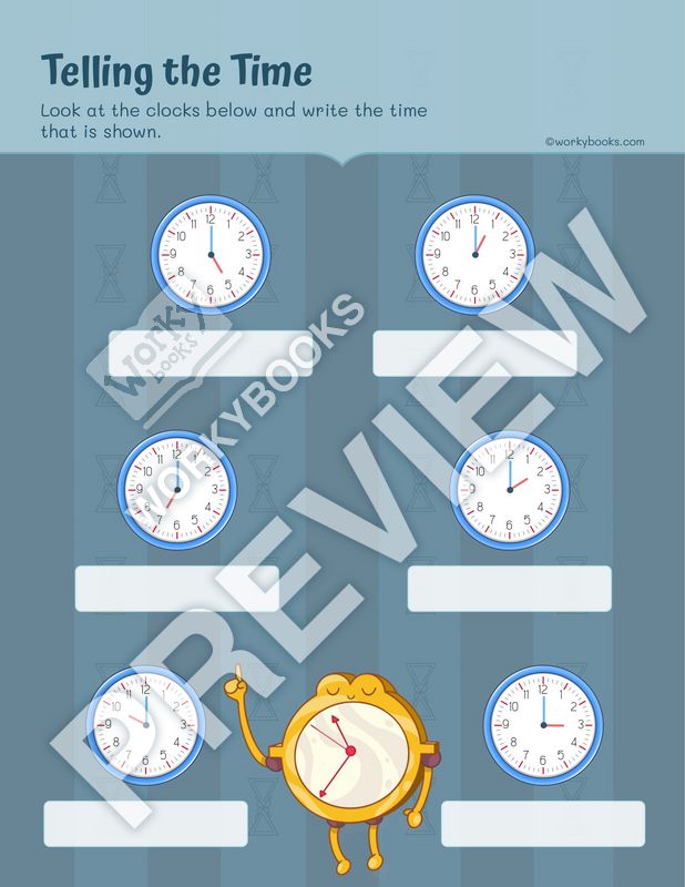 Worksheet Telling Time on Analog Clock Telling Time Clock
